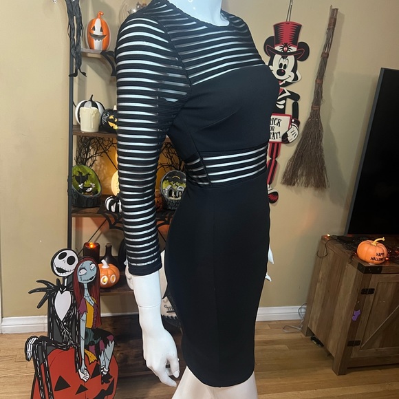 NWOT Lulu’s Women’s Black Bodycon Dress SZ XS 🖤 - Picture 5 of 12